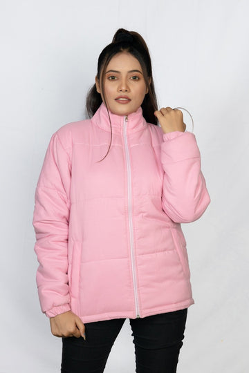 Ugur Pink Women boxy Puffer Jacket
