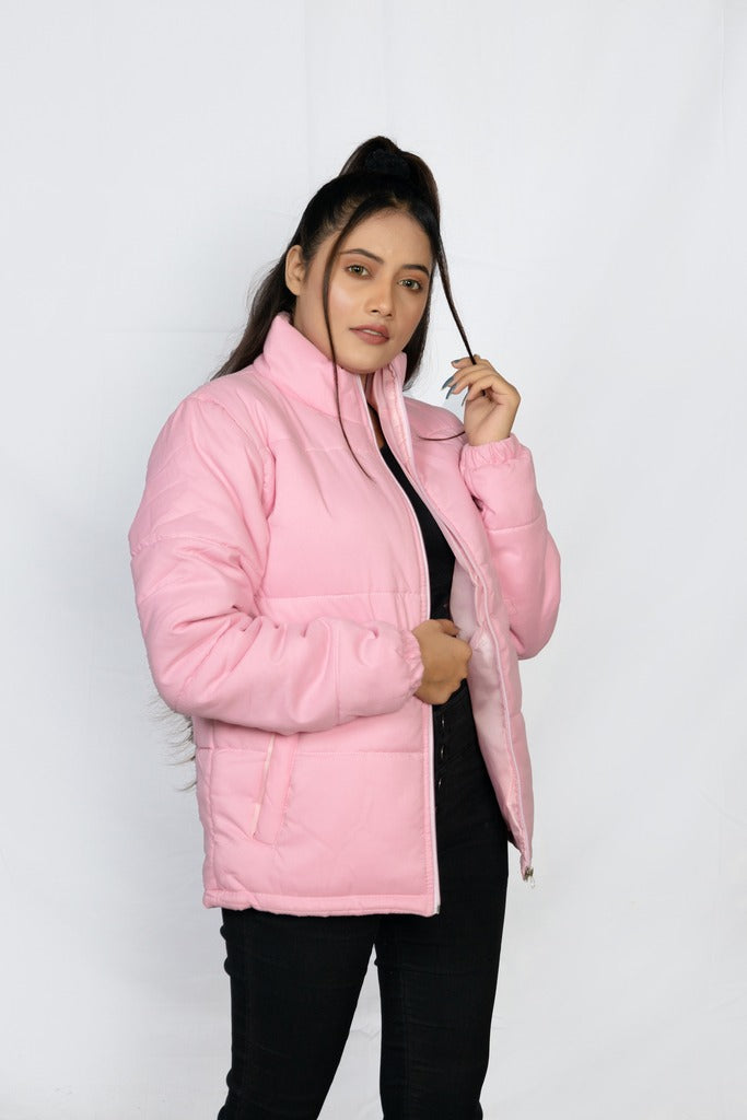 Ugur Pink Women boxy Puffer Jacket