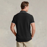 R-L Premium Men's Embroidered Mahroon & Black Polo Shirt