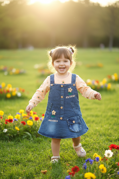 Kids Denim Attire Body suit