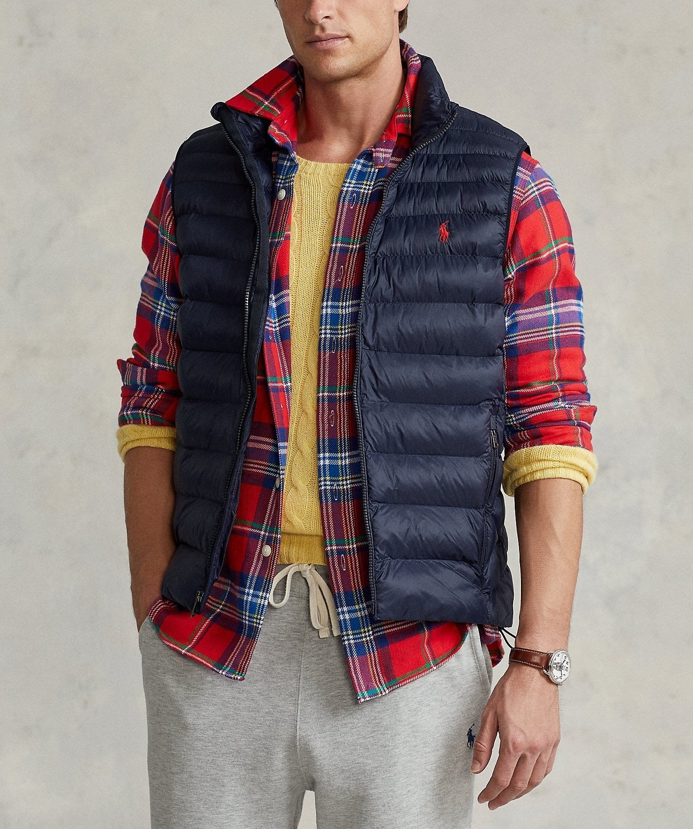 Sleeveless Puffer Jackets R/L