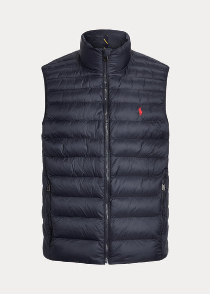 Blue Sleeveless Puffer Jacket R/L