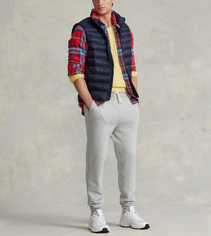Blue Sleeveless Puffer Jacket R/L