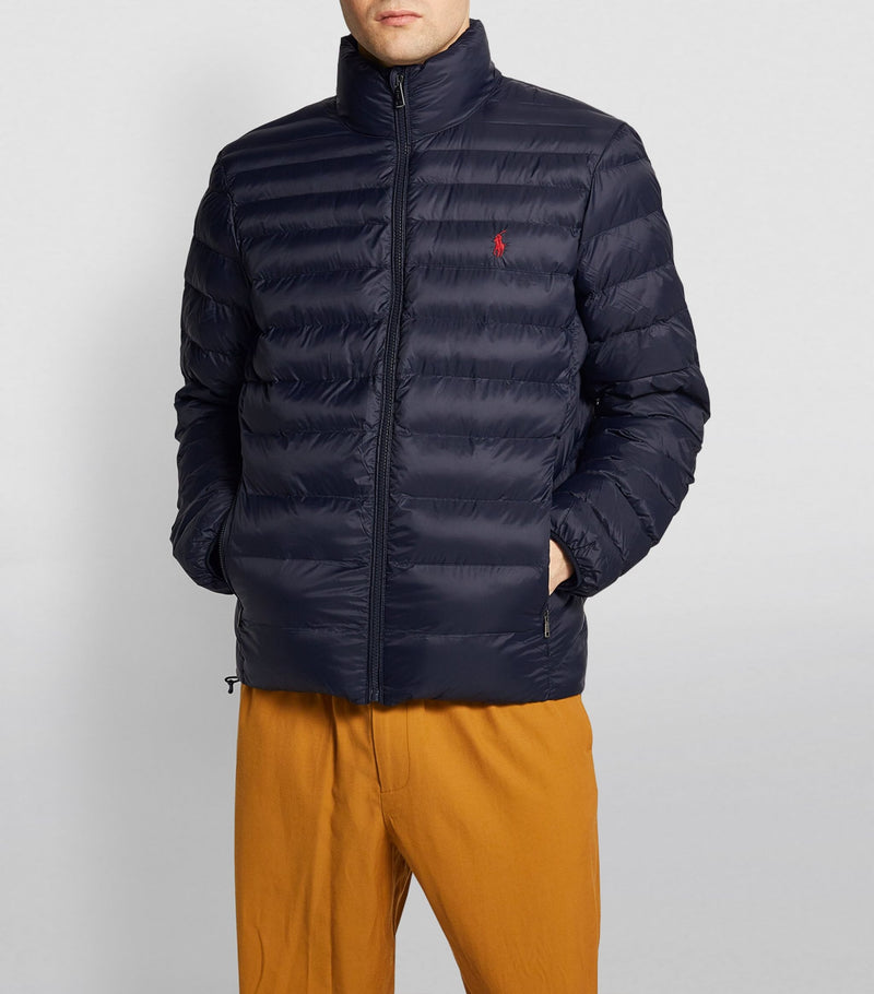 Blue Full Sleeves Puffer Jacket R/L -Limited edition