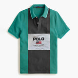 R-L Premium Men's Embroidered Green & Black Polo Shirt