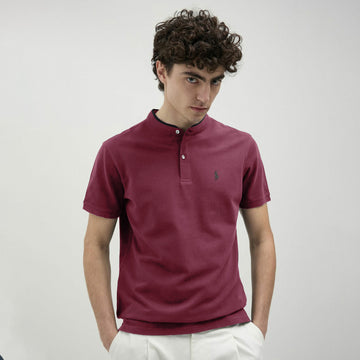 R-L Premium Men's Embroidered Mahroon Polo Shirt