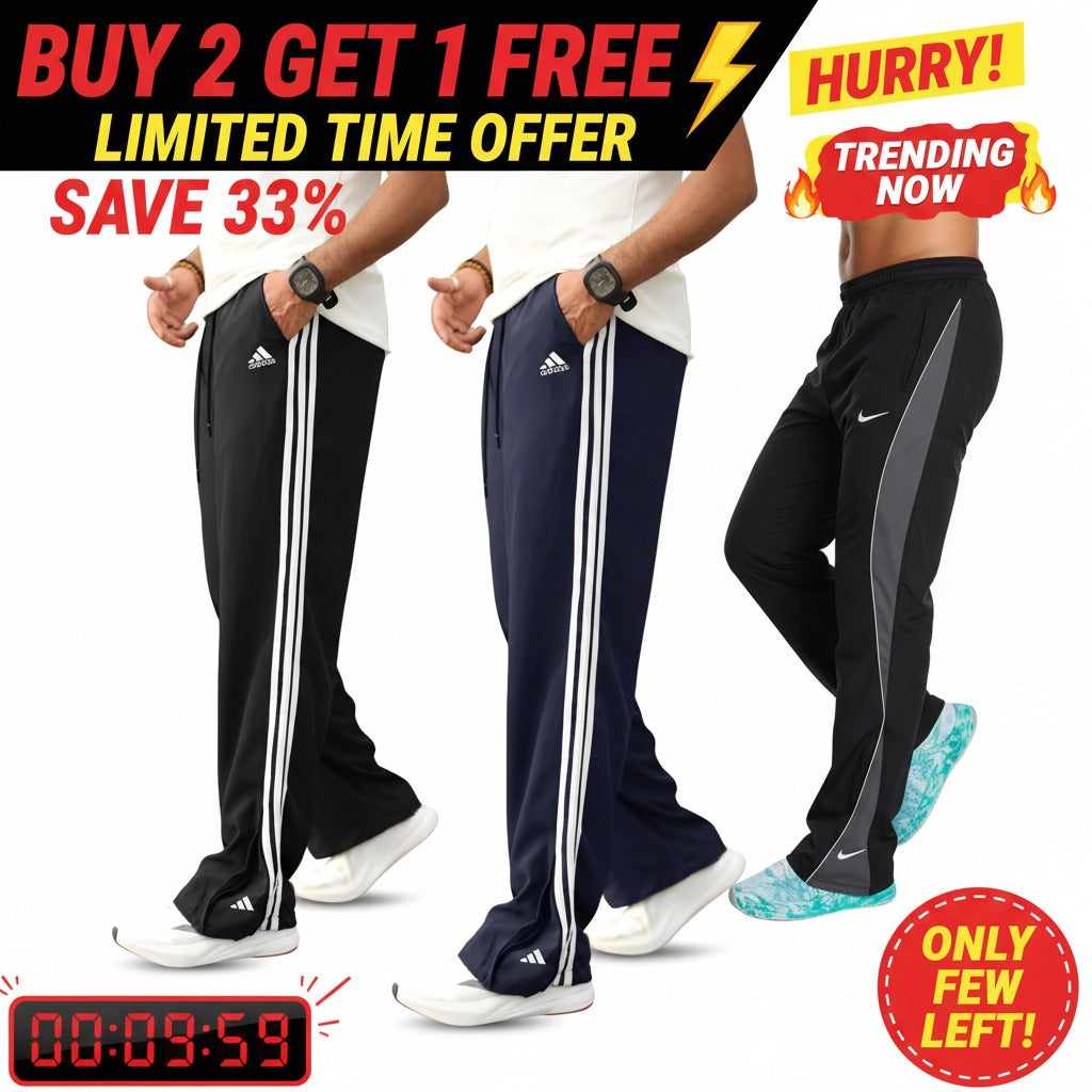 3-Pack Trouser Bundle - Black AD + Navy AD + Black NK