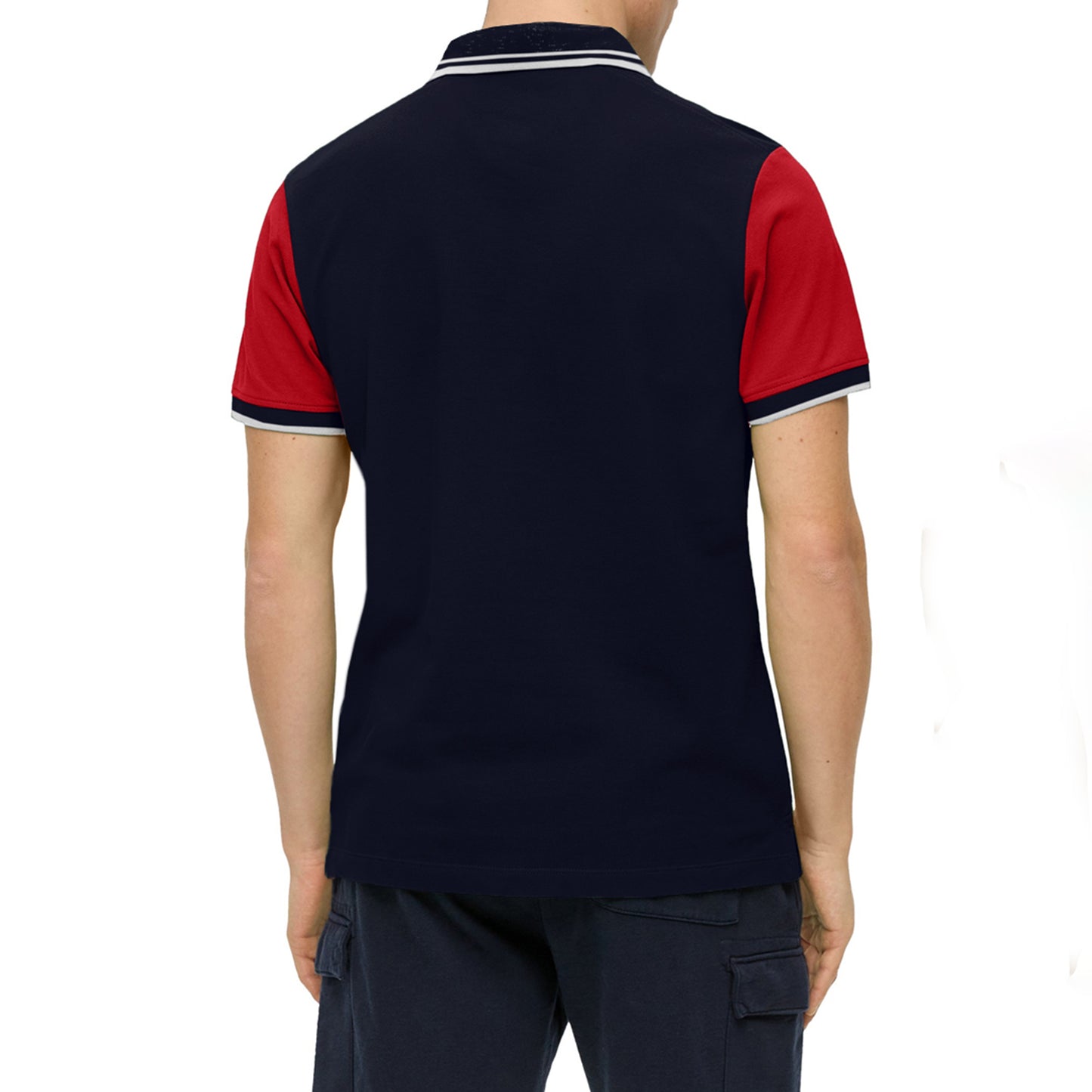 R-L Men's Premium Embroidered Panel Polo