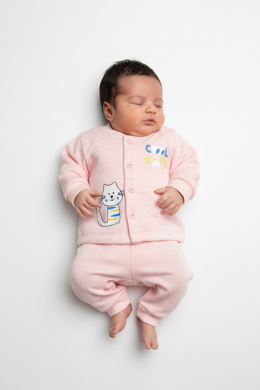 Baby Bunny Terry Stuff Body suit With Cap