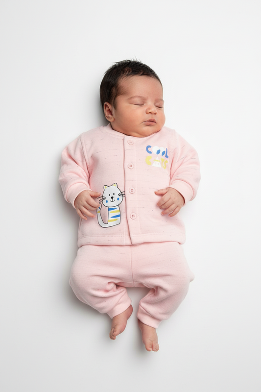 Baby Bunny Terry Stuff Body suit With Cap