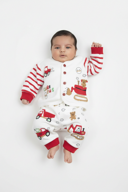 Baby Bunny Terry Stuff Body suit With Cap