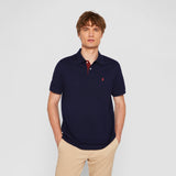 R-L Men's Embroidered Navy Blue Polo Shirt