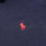 R-L Men's Embroidered Navy Blue Polo Shirt