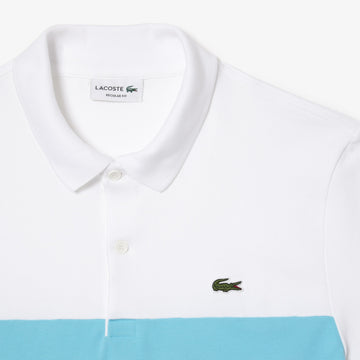 White Polo Shirt With Heavy Embroidery