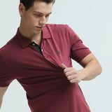 R-L Men's Embroidered Mahroon Polo Shirt