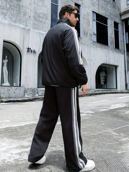 Black Liner Unisex Polyfleece Track suit