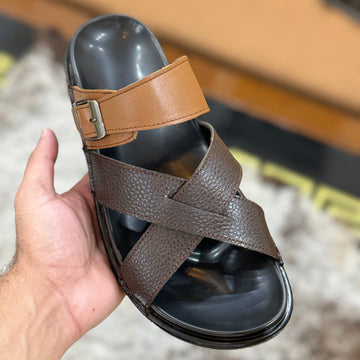 UGUR Hand-Made Leather Cocoa Chappal