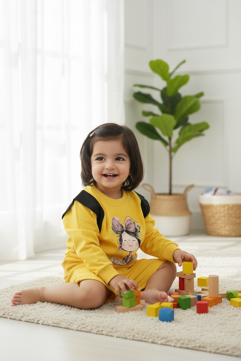 Kids Printed Terry Stuff Body suit