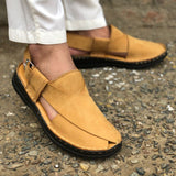 Ugur Hand Made Medicated Double Padded Insole Mustard Chappal